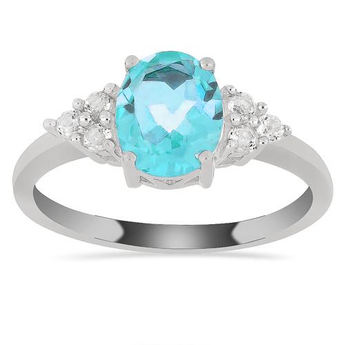 REAL BRAZILIAN CITRINE GEMSTONE CLASSIC RING IN STERLING SILVER